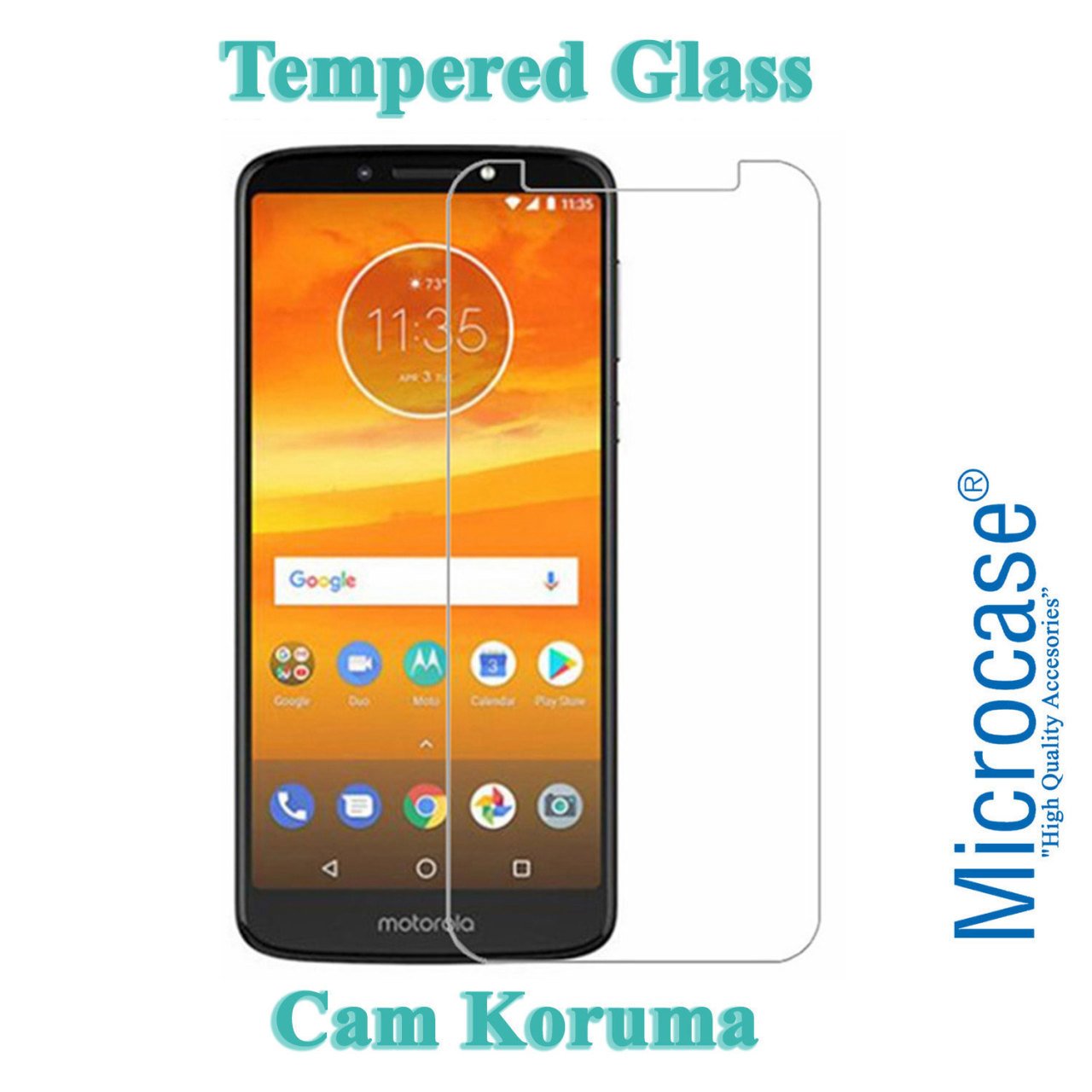 Motorola Moto E5 Plus Tempered Glass Cam Ekran Koruma