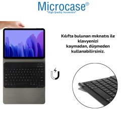 Microcase Samsung Galaxy Tab A7 T500 T505 T507 2020 10.4 Bluetooth Klavyeli Standlı Kılıf - BKK4