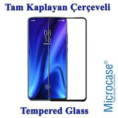 Microcase Xiaomi Redmi K20 Ultra İnce 0.2 mm Soft Silikon Kılıf + Tam Kaplayan Çerçeveli Cam