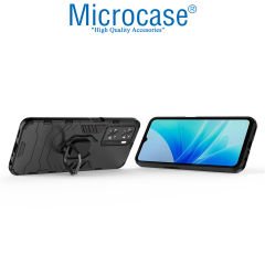 Microcase OnePlus Nord N20 SE Batman Serisi Yüzük Standlı Armor Kılıf - Siyah AL3349