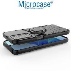Microcase OnePlus Nord N20 SE Batman Serisi Yüzük Standlı Armor Kılıf - Siyah AL3349