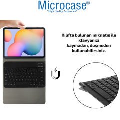 Microcase Samsung Galaxy Tab S6 Lite SM-P610 P610 10.4 inch Bluetooth Klavyeli Standlı Renkli Kılıf - AL8111
