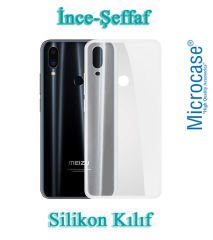 Microcase Meizu Note 9 Ultra İnce 0.2 mm Soft Silikon Kılıf + Tam Kaplayan Çerçeveli Cam