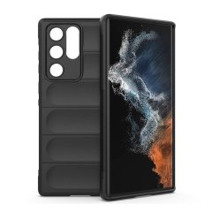 Microcase Samsung Galaxy S21 Ultra Miami Serisi Darbeye Dayanıklı Silikon Kılıf - Siyah