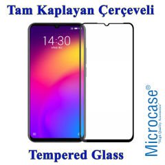 Microcase Meizu Note 9 Ultra İnce 0.2 mm Soft Silikon Kılıf + Tam Kaplayan Çerçeveli Cam