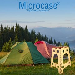 Microcase Taşınabilir Katlanır Portatif 2 No Kamp Sandalyesi Tabure 35,5cm x 34cm AL3887