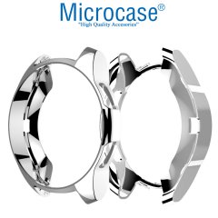 Microcase Samsung Galaxy Watch 42 mm Önü Açık Tasarım Silikon Kılıf - Gümüş