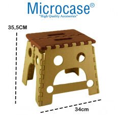 Microcase Taşınabilir Katlanır Portatif 2 No Kamp Sandalyesi Tabure 35,5cm x 34cm AL3887