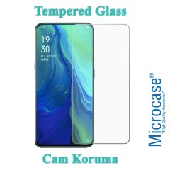 Microcase Oppo Reno 10x Zoom Elektrocase Serisi Silikon Kılıf Siyah + Tempered Glass Cam Koruma (SEÇENEKLİ)