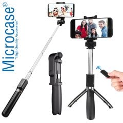 Uzaktan Kumandalı Bluetooth Selfie Çubuğu 3 Ayak 60 cm Tripod L01