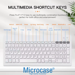 Microcase 2in1 Kablosuz 2.4g ve Bluetooth Wireless Klavye Mouse Set - AL5043
