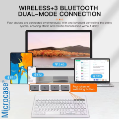 Microcase 2in1 Kablosuz 2.4g ve Bluetooth Wireless Klavye Mouse Set - AL5043