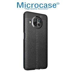 Microcase Xiaomi Mi 10T Lite - Mi 10i Leather Tpu Silikon Kılıf - Siyah
