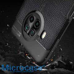 Microcase Xiaomi Mi 10T Lite - Mi 10i Leather Tpu Silikon Kılıf - Siyah