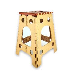 Microcase Taşınabilir Katlanır Portatif 3 No Kamp Sandalyesi Tabure 45,5cm x 35cm AL3888