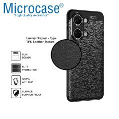 Microcase OnePlus Nord 3 5G Leather Serisi Deri Efekt Silikon Kılıf - Siyah AL3337