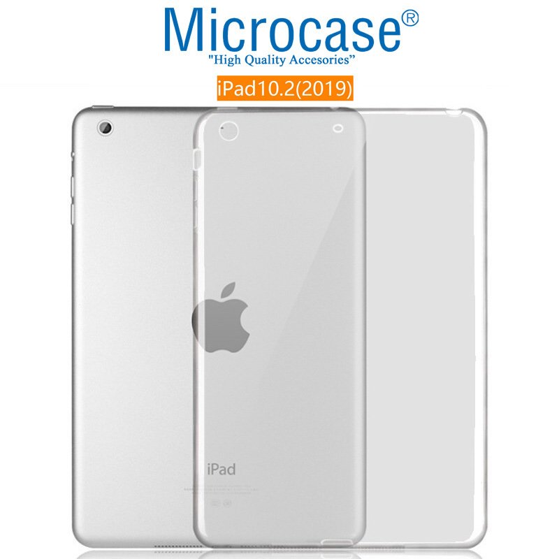 Microcase iPad 7.Nesil 10.2 2019 Silikon Tpu Soft Kılıf - Şeffaf