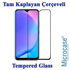Microcase Oppo Reno  Ultra İnce 0.2 mm Soft Silikon Kılıf + Tam Kaplayan Çerçeveli Cam