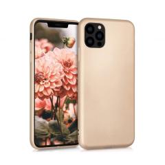 Microcase İphone 12 Pro Max Premium Matte Silikon Kılıf - Gold