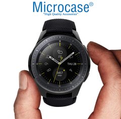 Microcase Samsung Galaxy Gear S2 Önü Açık Tasarım Silikon Kılıf - Siyah