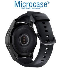 Microcase Samsung Galaxy Gear S2 Önü Açık Tasarım Silikon Kılıf - Siyah
