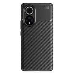 Microcase Honor 50 Maxy Serisi Carbon Fiber Silikon TPU Kılıf - Siyah