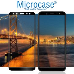 Samsung Galaxy A6 2018 Tam Kaplayan Çerçeveli Tempered Ekran Koru