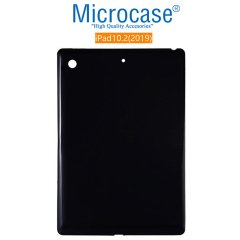Microcase iPad 7.Nesil 10.2 2019 Silikon Tpu Soft Kılıf - Siyah + Ekran Koruma Filmi
