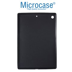 Microcase iPad 7.Nesil 10.2 2019 Silikon Tpu Soft Kılıf - Siyah + Ekran Koruma Filmi
