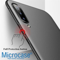 Microcase Xiaomi Mi 9 Pro Elektrocase Serisi Silikon Kılıf - Siyah + Tam Kaplayan Çerçeveli Cam