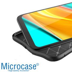 Microcase Realme 7 Leather Tpu Silikon Kılıf - Siyah