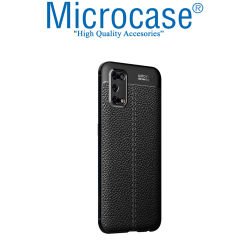 Microcase Realme 7 Pro Leather Tpu Silikon Kılıf - Siyah