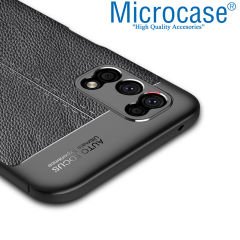 Microcase Realme 7 Pro Leather Tpu Silikon Kılıf - Siyah