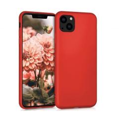 Microcase İphone 13 Premium Matte Silikon Kılıf - Kırmızı