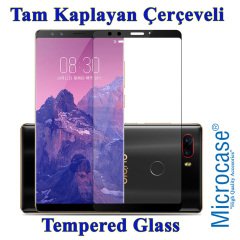 ZTE Nubia Z17s Tam Kaplayan Çerçeveli Tempered Ekran Koruyucu-SİY