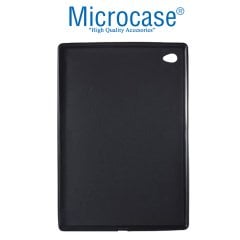 Microcase iPad Air 2 - 3 - 4 (9.7 inch) Tablet Silikon Tpu Soft Kılıf - Siyah + Tempered Glass Cam Koruma