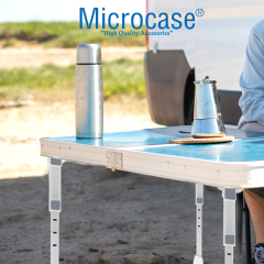 Microcase Metal Katlanabilir Yükseklik Ayarlı Masa ve Sehpa Ayak Takımı 4 Adet AL5059