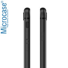 Microcase Xiaomi Mi 9 Lite Elektrocase Serisi Silikon Kılıf - Siyah + Tam Kaplayan Çerçeveli Cam