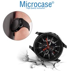 Microcase Samsung Galaxy Gear S4 46 mm Önü Açık Tasarım Silikon Kılıf - Siyah