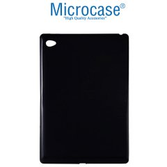 Microcase iPad Air 2 - 3 - 4 (9.7 inch) Tablet Silikon Tpu Soft Kılıf - Siyah + Nano Esnek Ekran Koruma Filmi