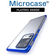 Microcase Samsung Galaxy S20 Ultra Plating Series Soft Silikon Kılıf - Mavi