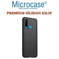Microcase Huawei Honor 20 Lite Premium Matte Silikon Kılıf - Siyah + Tam Kaplayan Çerçeveli Cam