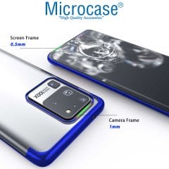 Microcase Samsung Galaxy S20 Ultra Plating Series Soft Silikon Kılıf - Mavi