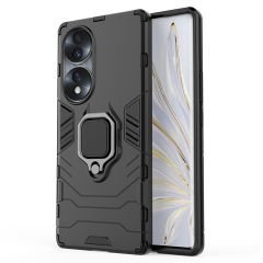 Microcase Honor 70 Batman Serisi Yüzük Standlı Armor Kılıf - Siyah AL3349