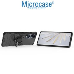 Microcase Honor 70 Batman Serisi Yüzük Standlı Armor Kılıf - Siyah AL3349