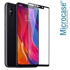Xiaomi Mi 8 SE Tam Kaplayan Çerçeveli Tempered Ekran Koruyucu-SİY