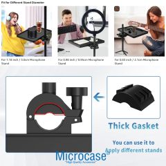 Microcase Tripodlara Monte Universal Sehpa Notebook Mikrofon Kitap vb Malzeme Rafı 270x205mm - AL5289