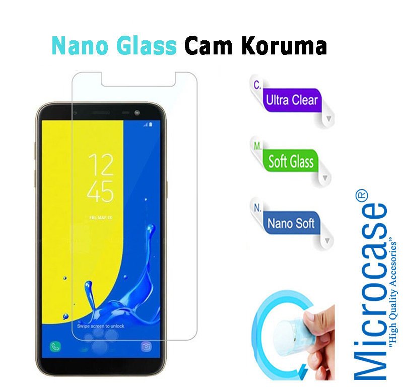 Microcase Samsung Galaxy J8 2018 Nano Glass Cam Ekran Koruma Film