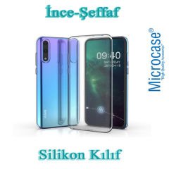 Microcase Huawei P Smart S - Y8P İnce 0.2 mm Soft Silikon Kılıf + Tam Kaplayan Çerçeveli Cam