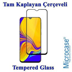 Microcase Huawei P Smart S - Y8P İnce 0.2 mm Soft Silikon Kılıf + Tam Kaplayan Çerçeveli Cam